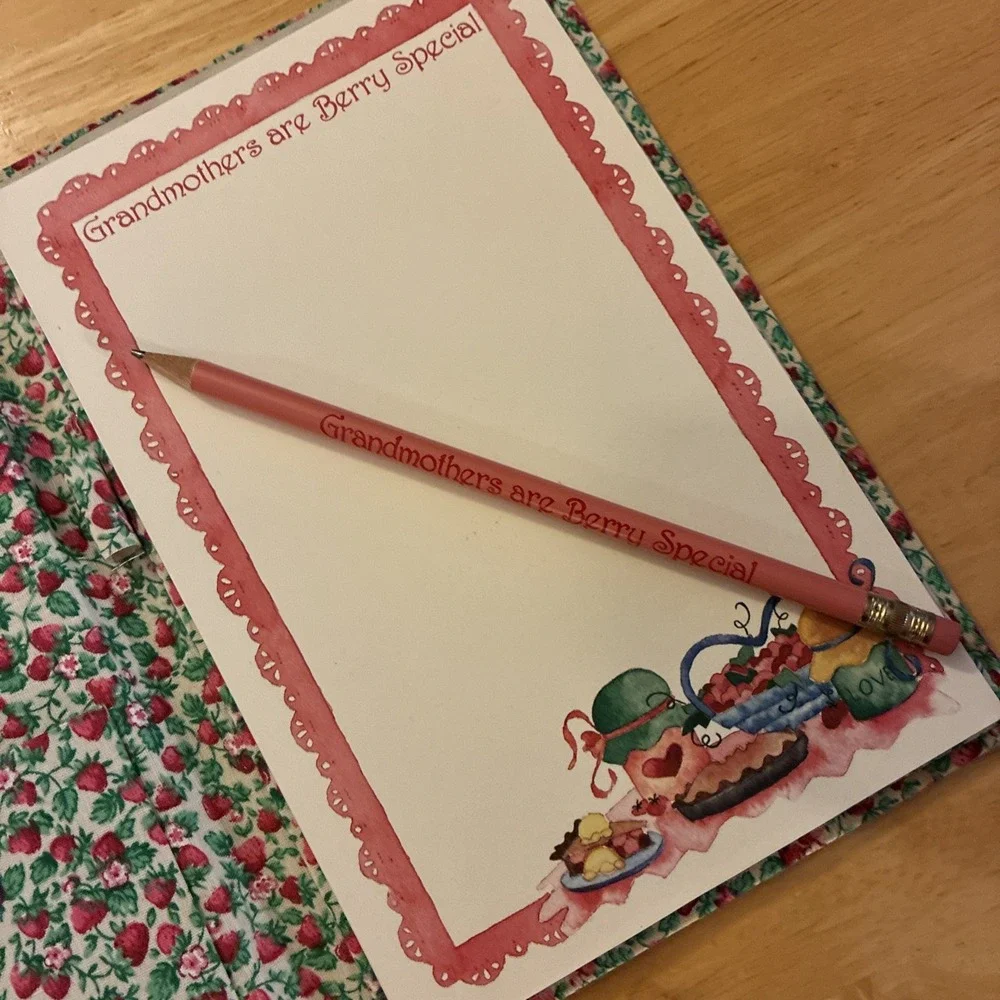 Grandmothers Are Berry Special Fabric Notebook With Notepad Cottage Core